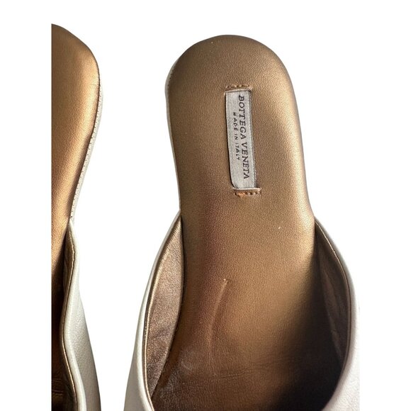 BOTTEGA VENETA Leather Embroidered Emblem House Slippers Size US 6 - Picture 8 of 10